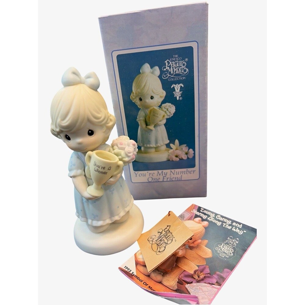 Precious Moments "You're My Number One Friend" Porcelain Figurine 1993 530026